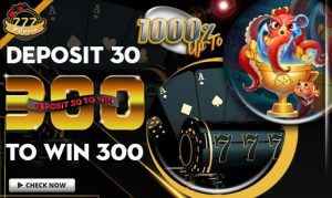 Deposit 30 to win 300 Php